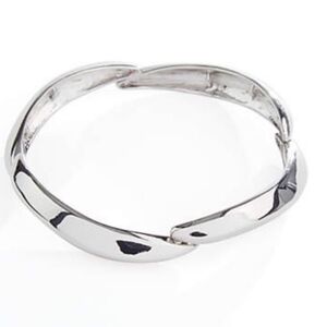 NWT J. Jill Silver Bangle Stretch Bracelet